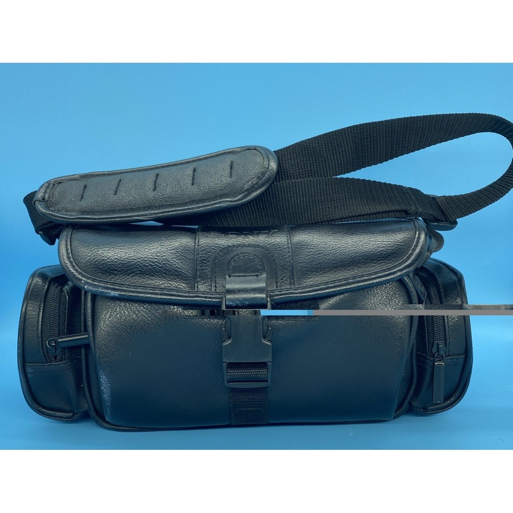 Sony LCS-VA3 Deluxe Soft Faux Leather Carrying Case For Camera & Camcorder